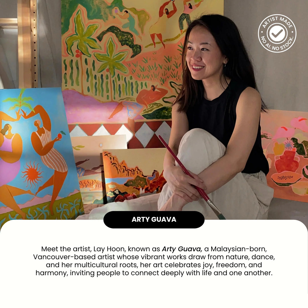 The Dance of Becoming | Embroidered Canvas