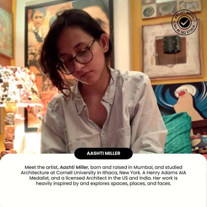 Information about the artist Aashti Miller who designed the creative puzzle