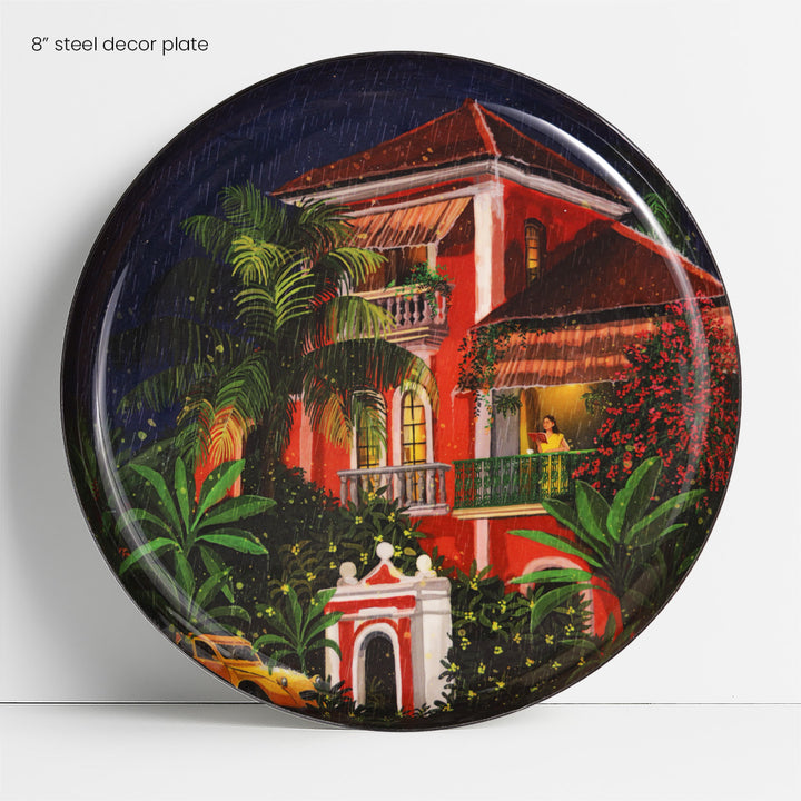 Close up of the 8 inch decor plate | home decor goods