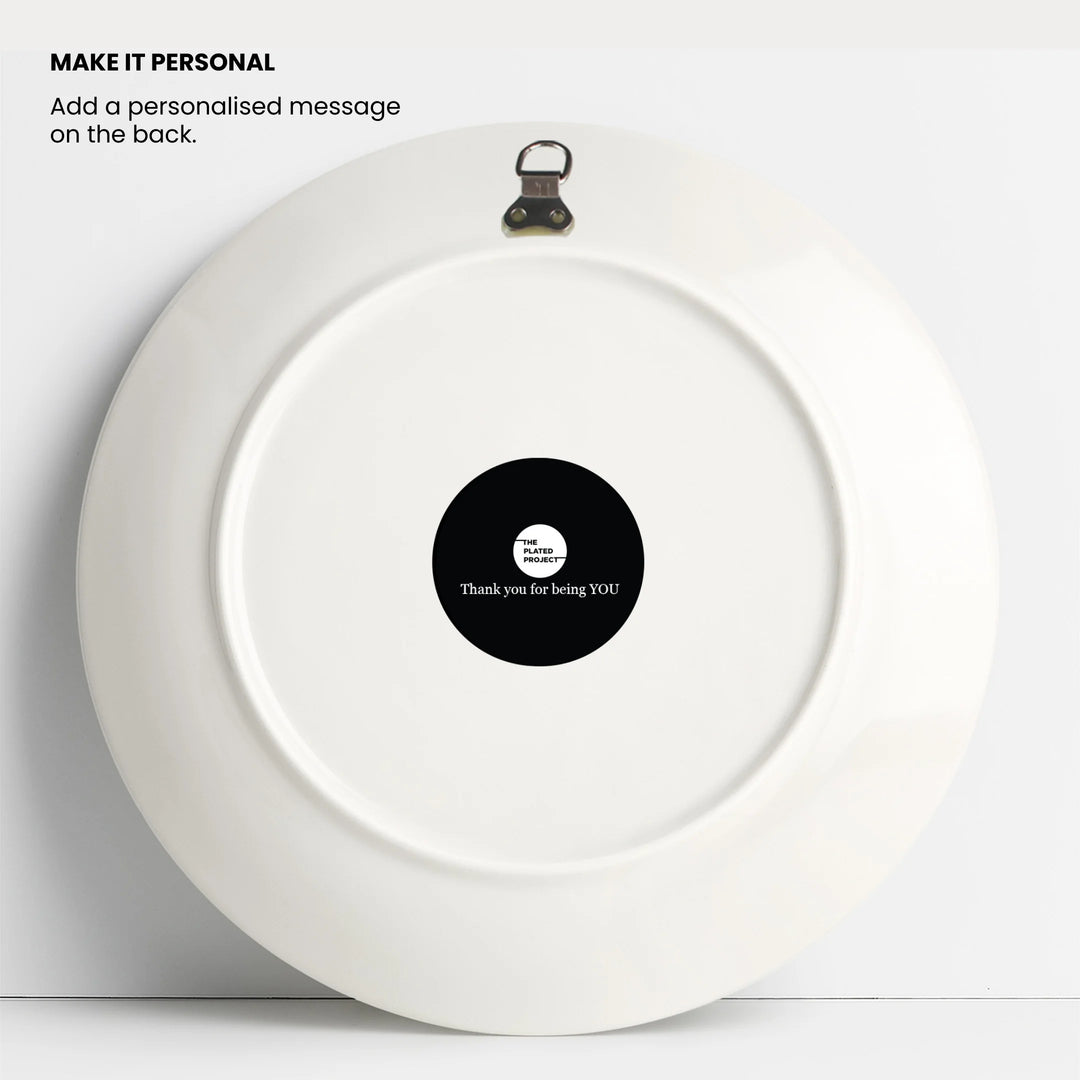 A Place to Lean | Ceramic Decor Plate | 10"