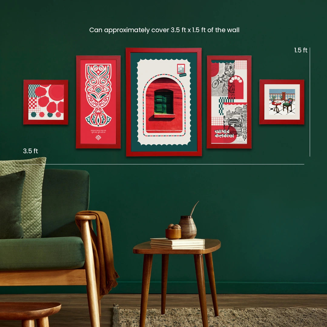 Emerald Windows | Gallery Wall Art Set