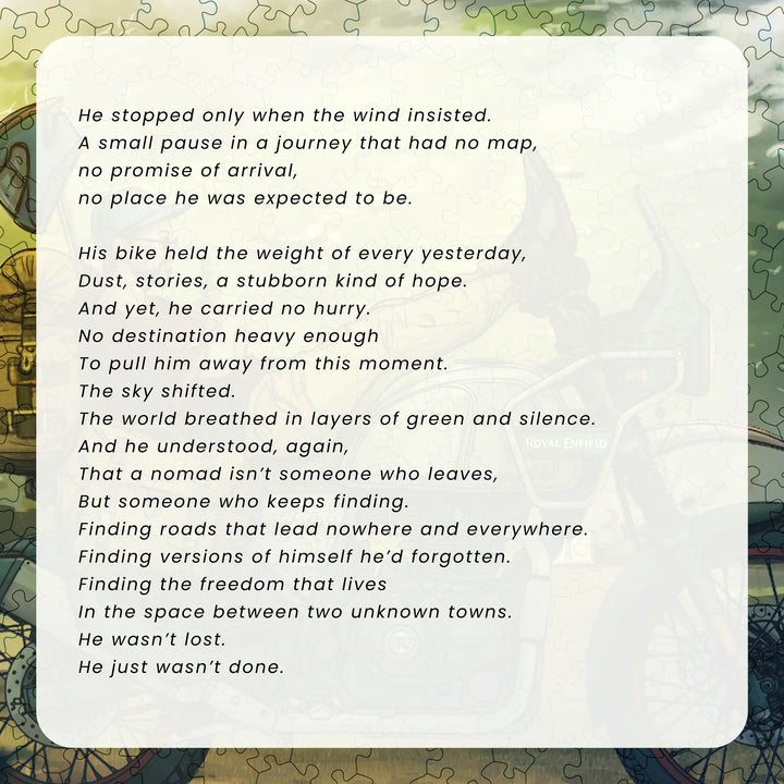 The Nomad | Framed Puzzle – Circular | 300 pieces