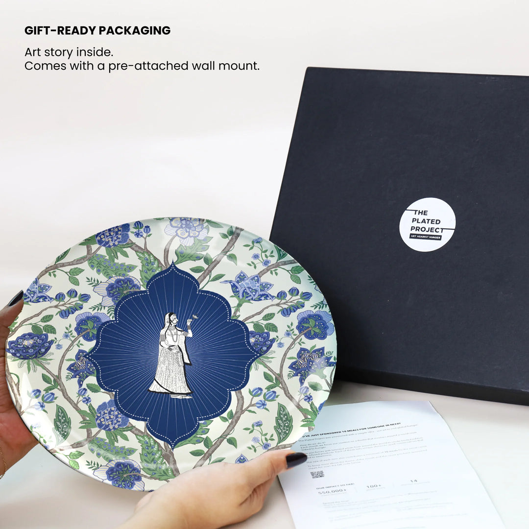 Floral metal wall art - festive gift hampers - perfect for diwali gifting 