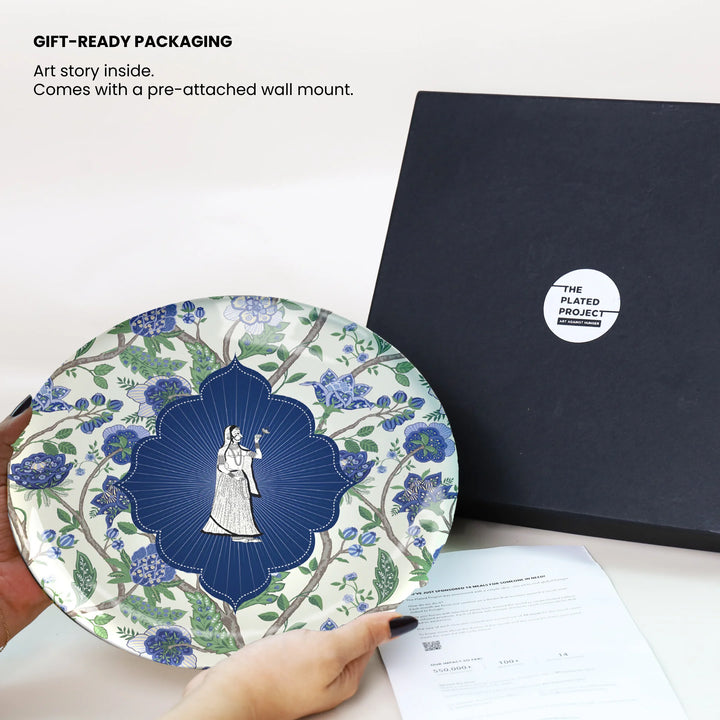 Floral metal wall art - festive gift hampers - perfect for diwali gifting 