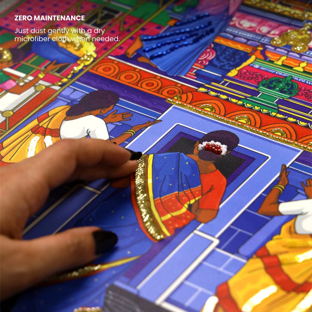 Steps of Faith | Embroidered Canvas