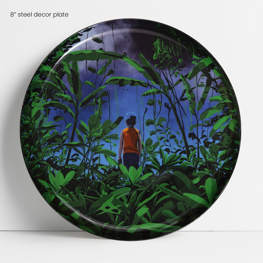 Close up of the 8 inch decor plate | home decor goods