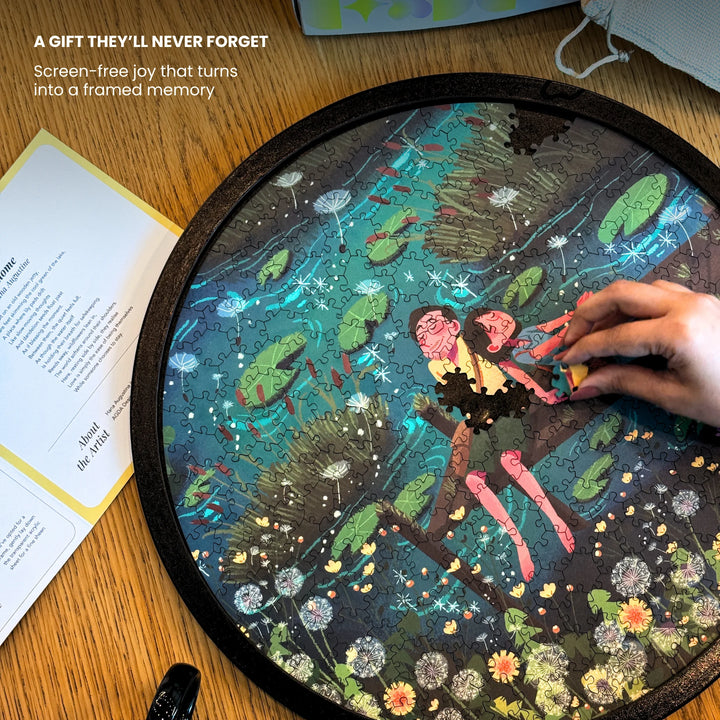 Finding Home | Framed Puzzle - Circular | 300 pieces