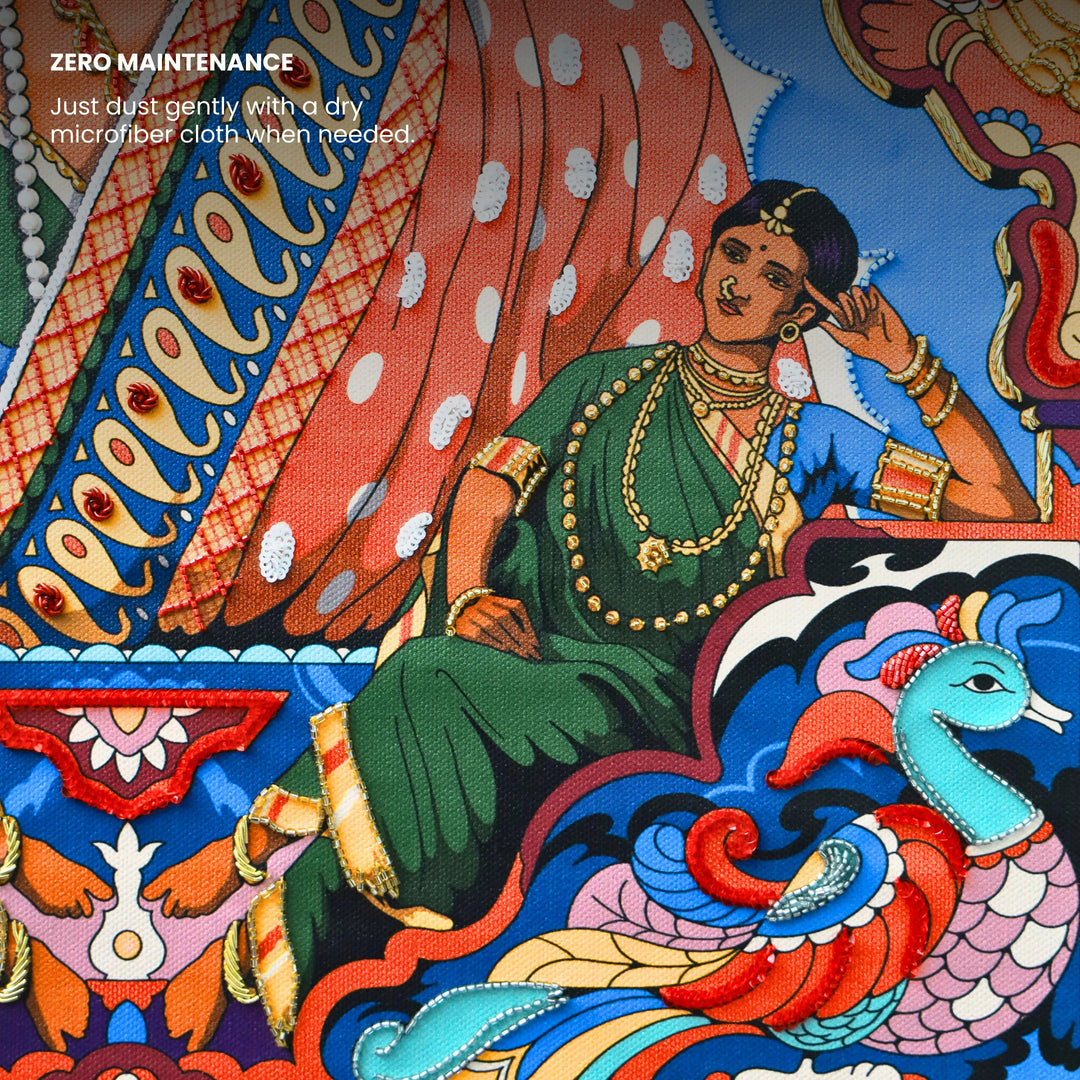 Still, She Holds | Embroidered Canvas