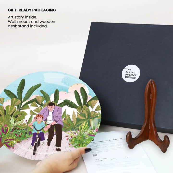 First Ride | Ceramic Decor Plate | 10"