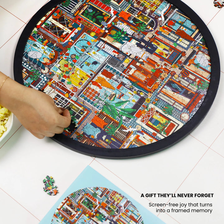Living Windows | Framed Puzzle - Circular | 300 pieces