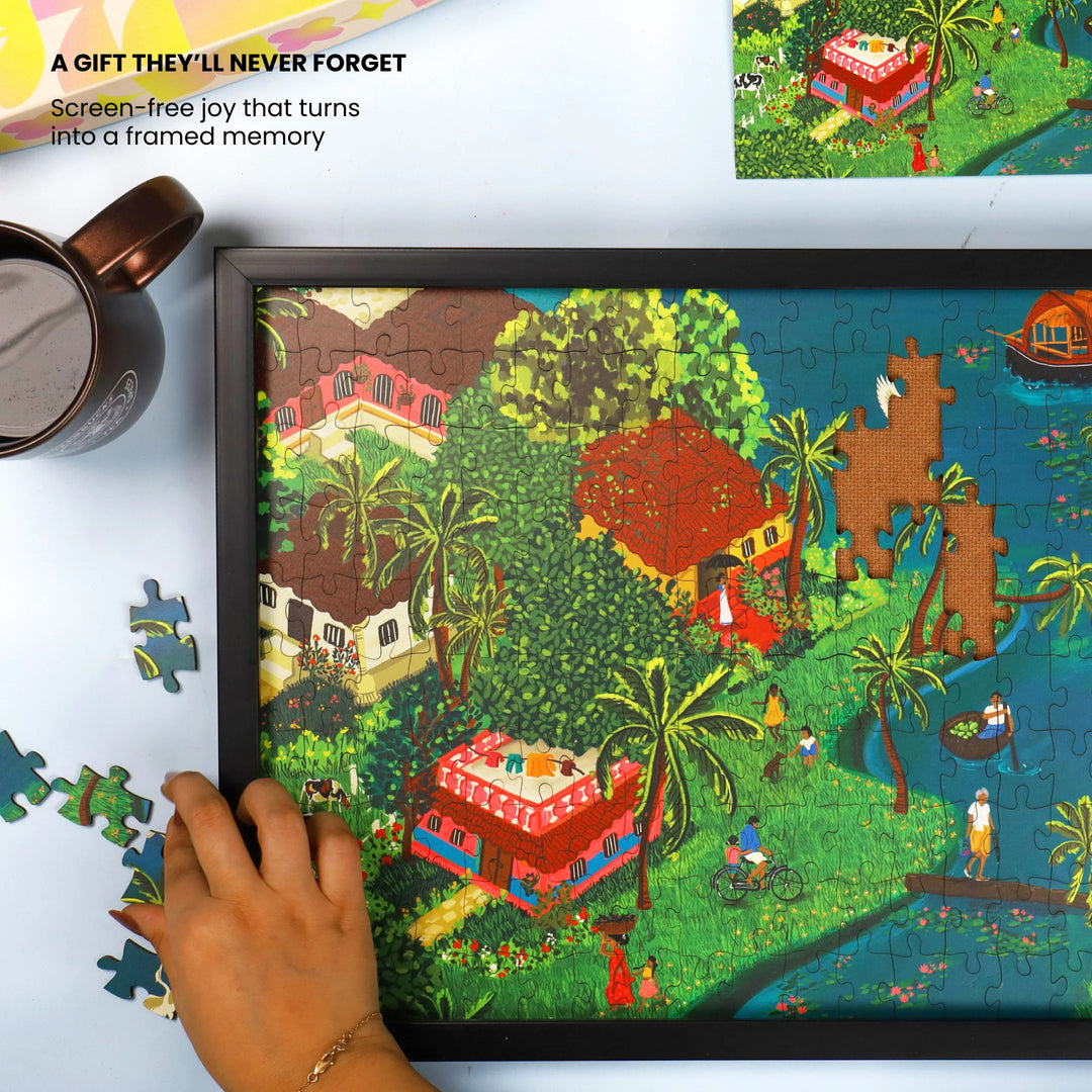 In the Blink of an Eye | Framed Puzzle - A3 | 200 pieces