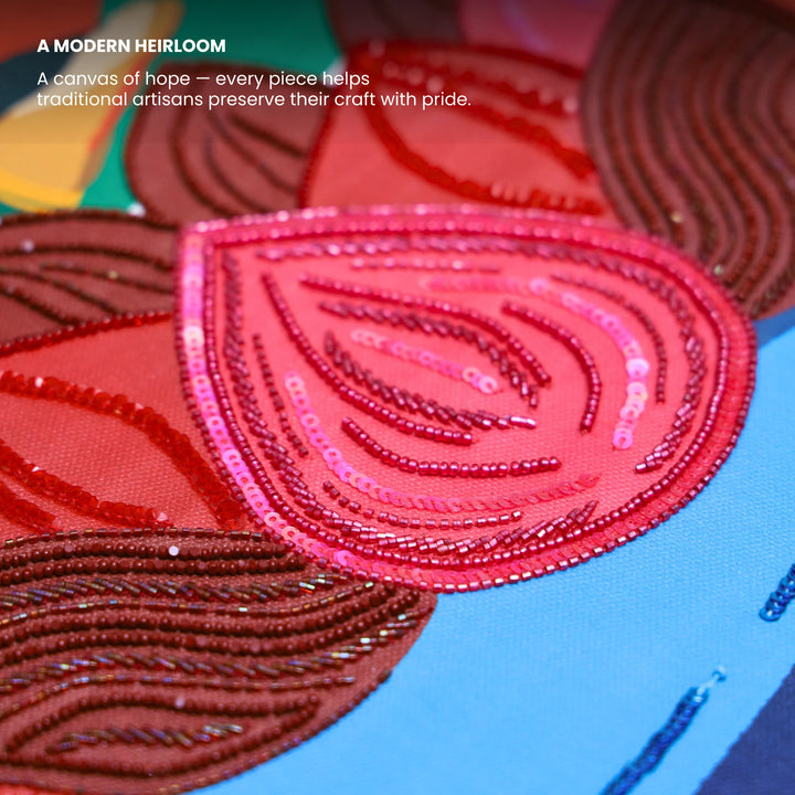 Keeper of Green | Embroidered Canvas