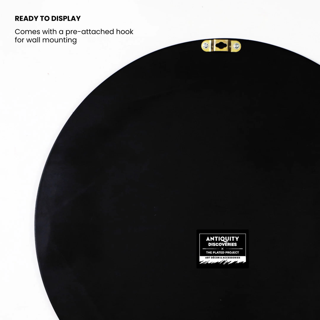 Black of the frame for the puzlle with a pre-attached hook for wall mounting 