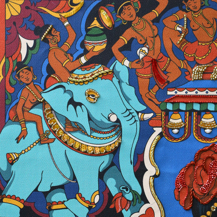 Still, She Holds | Embroidered Canvas