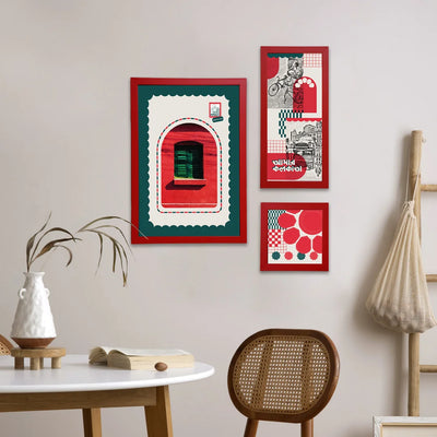 Emerald Windows | Gallery Wall Art Set