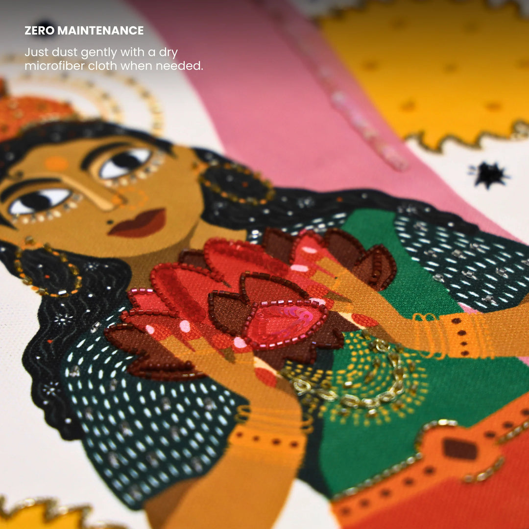 Keeper of Green | Embroidered Canvas