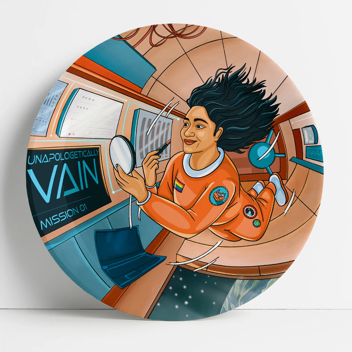 Unapologetically Vain | Ceramic Decor Plate | 7.5"