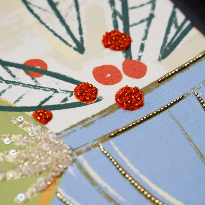 The Dance of Becoming | Embroidered Canvas