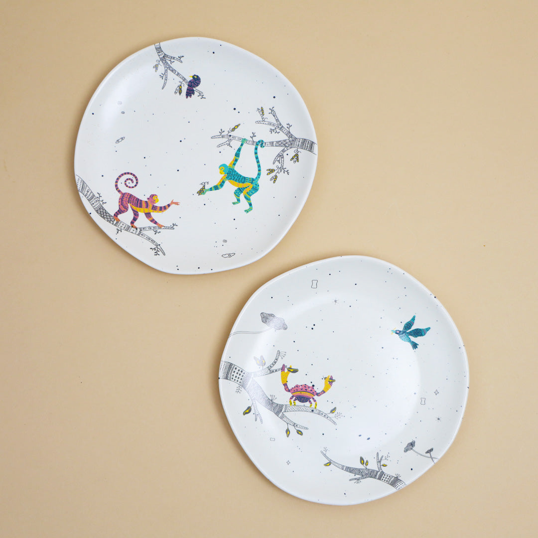 Patterned | Snack Plates | Set of 2