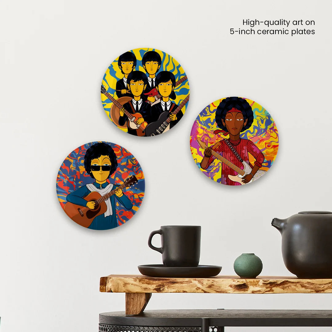 The Musical Legends | Decor Plates | Set of 3