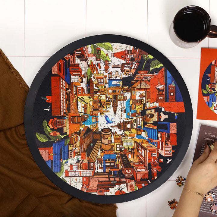 City of Dreams | Framed Puzzle - Circular | 300 Pieces
