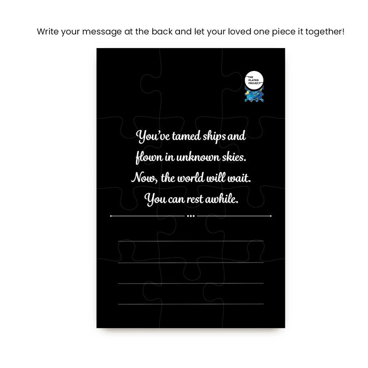 Back of the postcard with lines from the story | personalised gifting | home decor goods