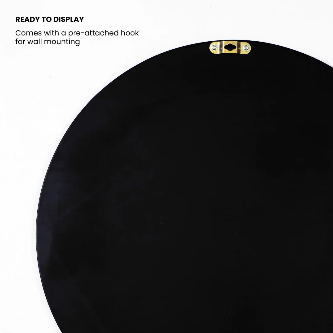 Back of the puzzle frame with a pre-attached hook for wall mounting 