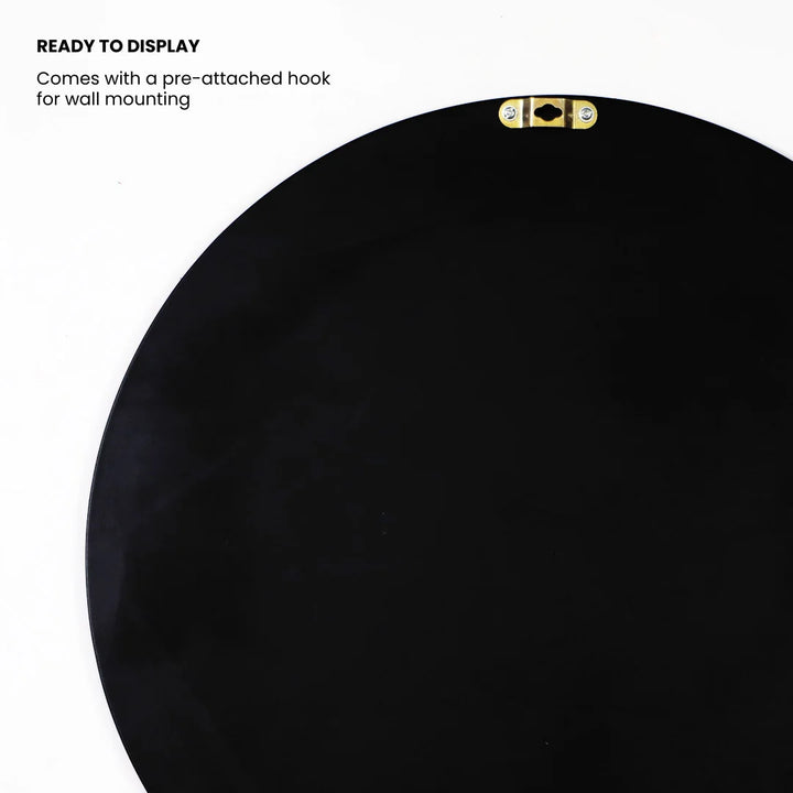 Back of the puzzle frame with a pre-attached hook for wall mounting 