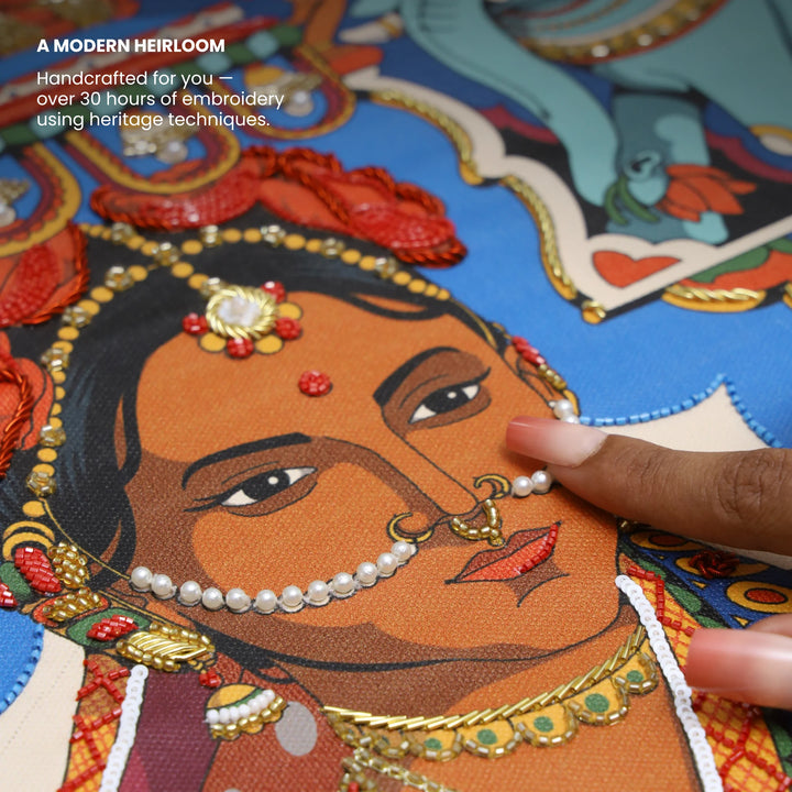 Still, She Holds | Embroidered Canvas