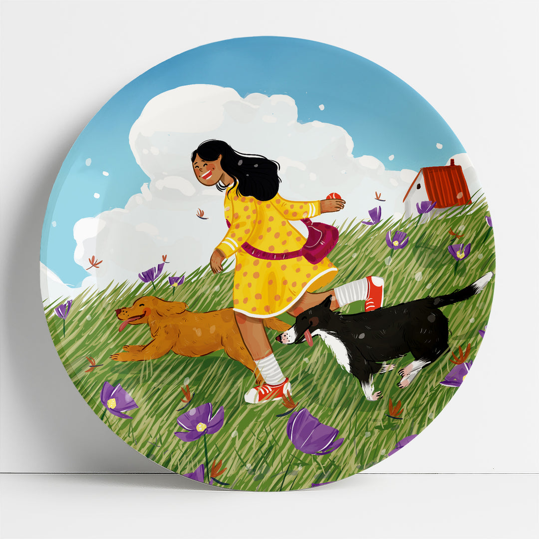 In Fields & Fur | Ceramic Decor Plates | Set of 3