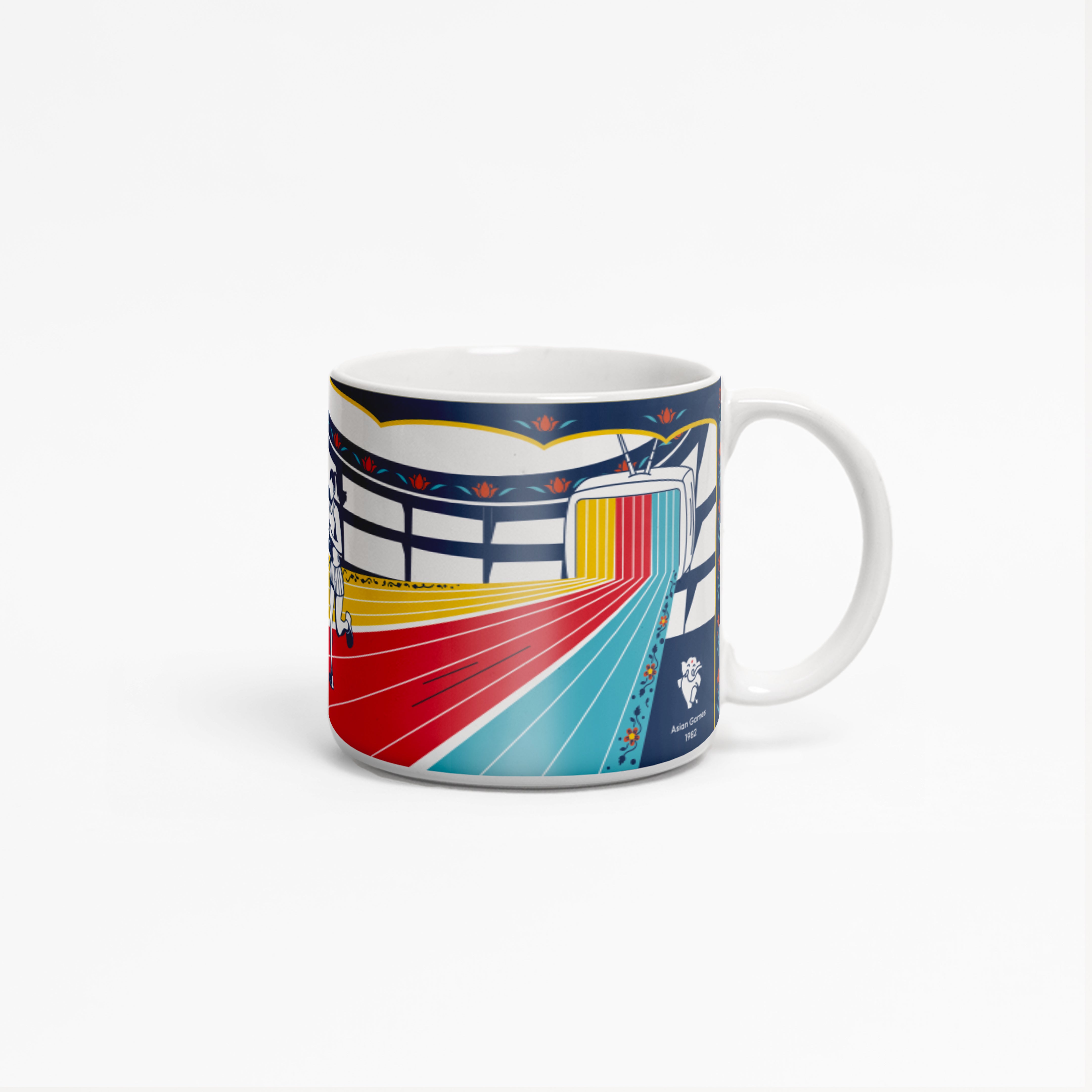 Delhi's JLN stadium's racetracks featured on the mug | ceramic mugs