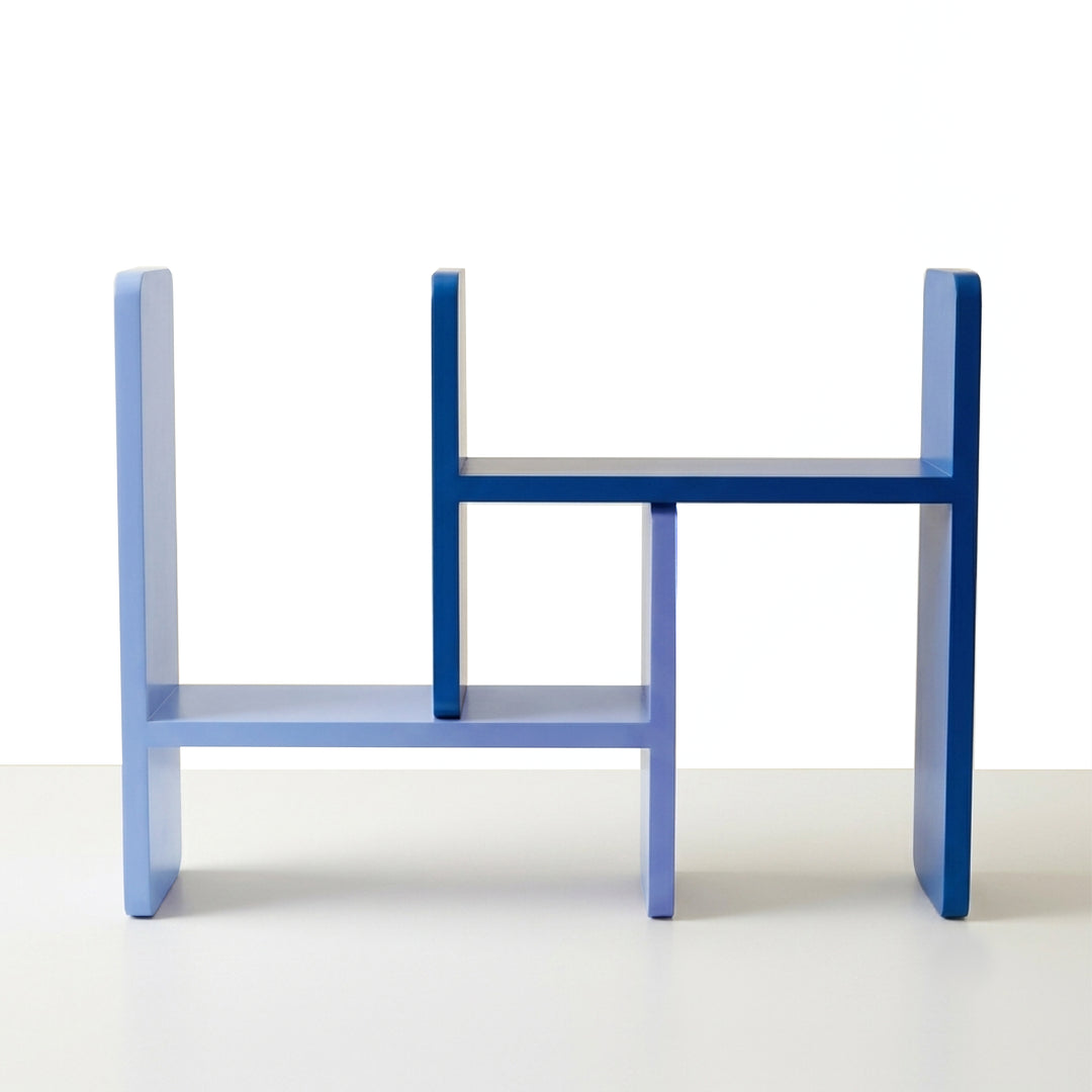 Build-a-Nook | Modular H Shelf | Set of 2 | Periwinkle & Cobalt Blue Combo