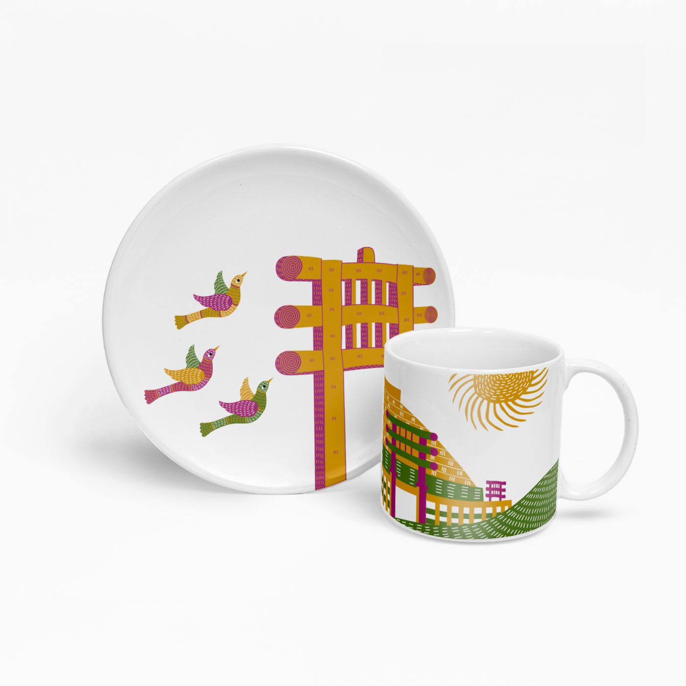 Madhya Pradesh | Mug & Plate Combo | Set of 2 | Desh Ka Garv