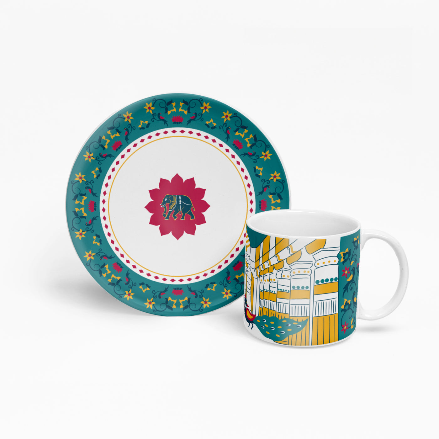 Maharashtra | Mug & Plate Combo | Set of 2 | Desh Ka Garv