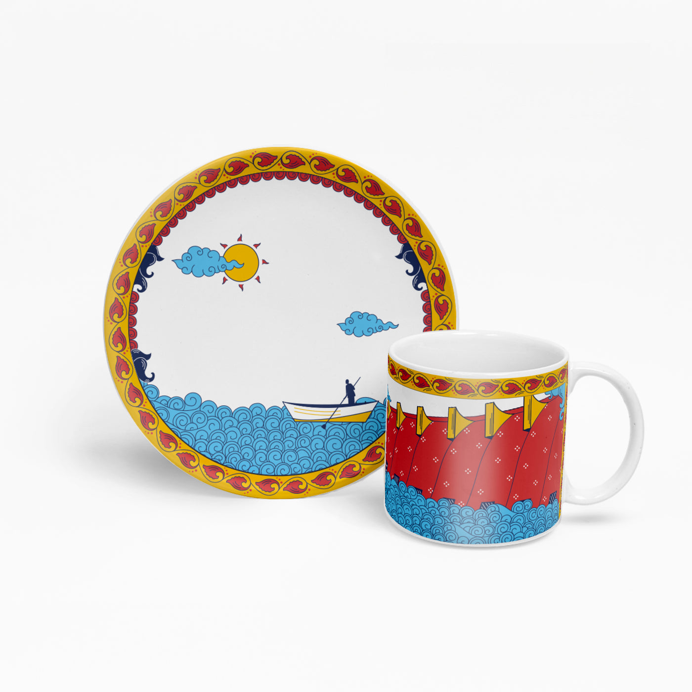 Odisha | Mug & Plate Combo | Set of 2 | Desh Ka Garv