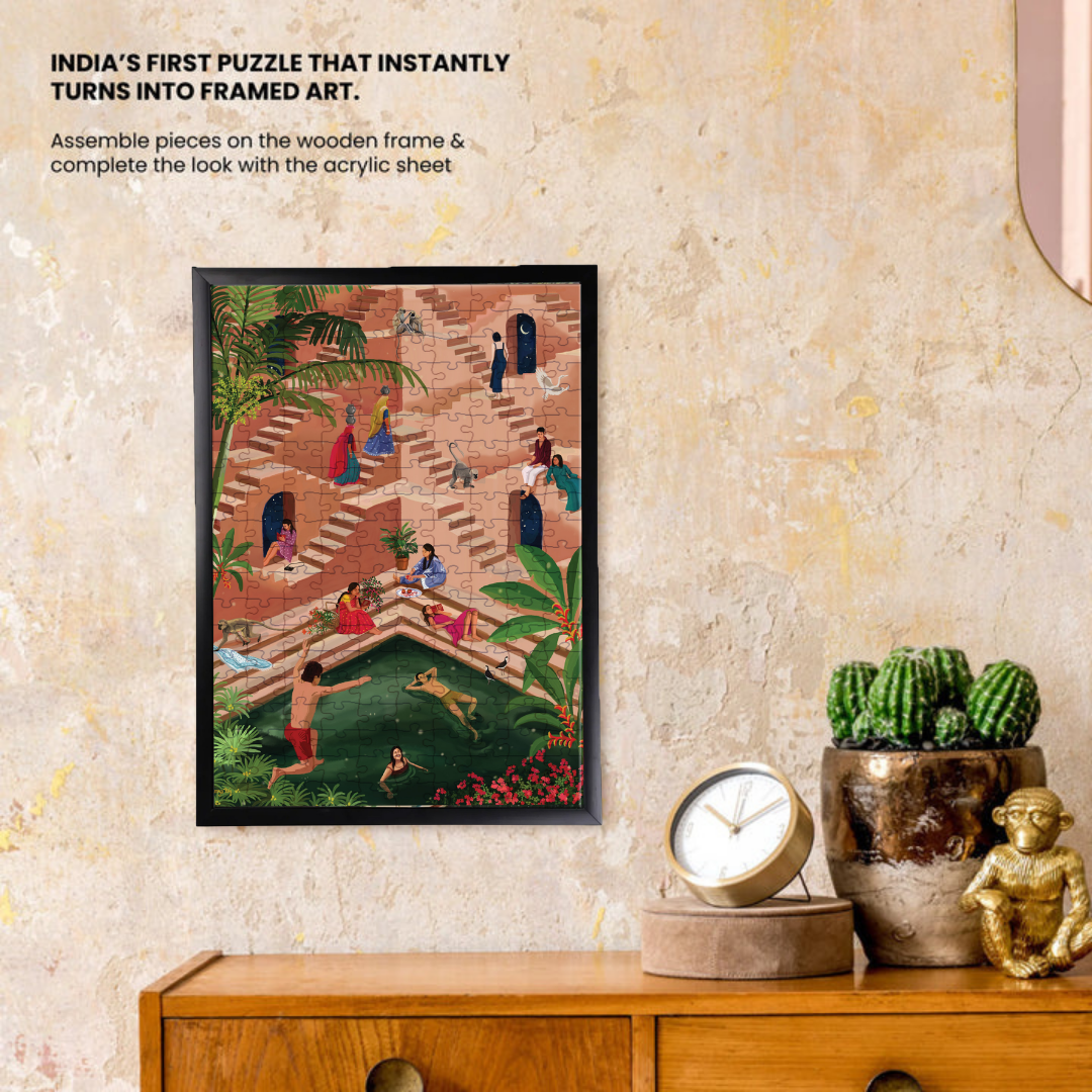 Slow Evenings | Framed Puzzle – A3 | 200 pieces