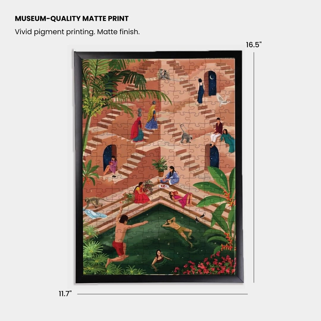 Slow Evenings | Framed Puzzle – A3 | 200 pieces