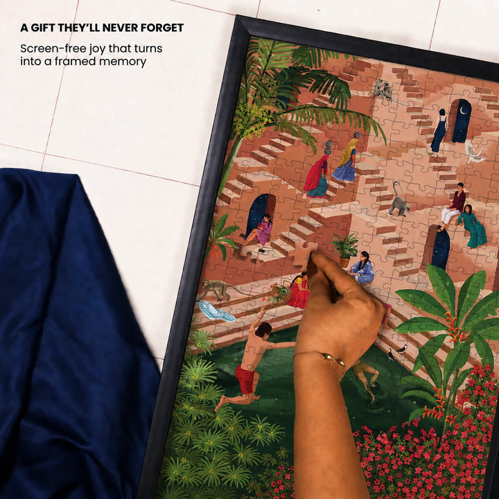 Slow Evenings | Framed Puzzle – A3 | 200 pieces