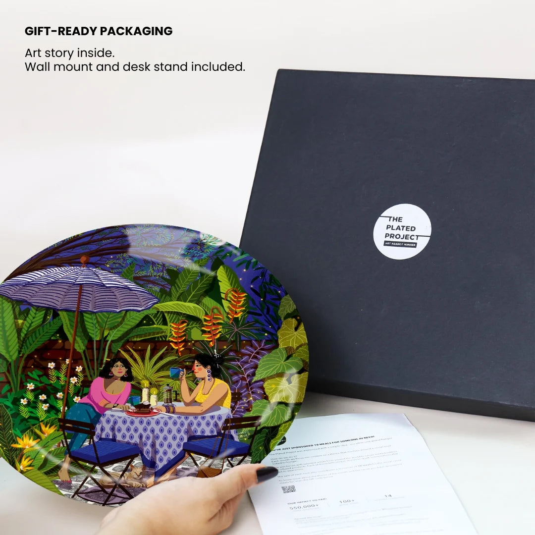 Suroor | Ceramic Decor Plates | Set of 2