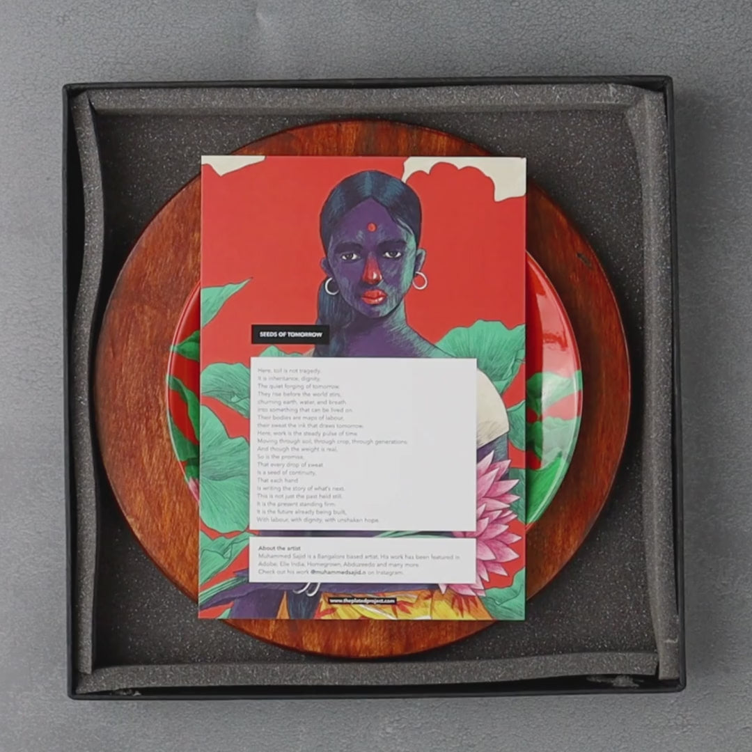 Seeds of Tomorrow | Luxe Ceramic Decor Plates | Set of 3