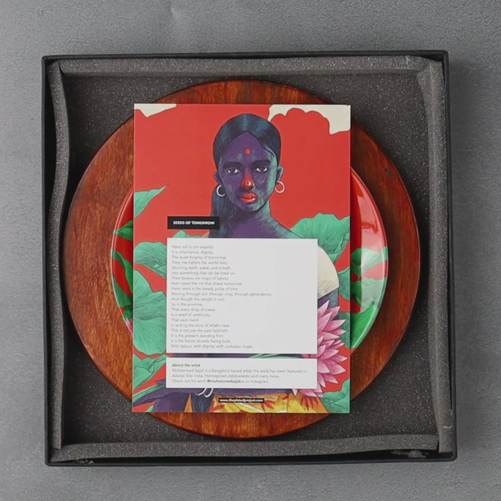 Seeds of Tomorrow | Luxe Ceramic Decor Plates | Set of 3