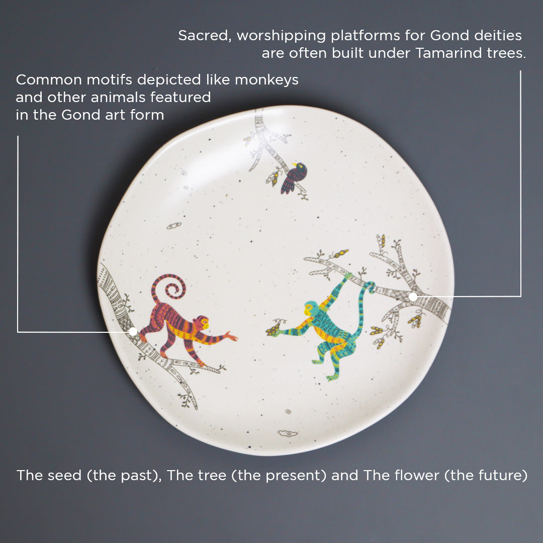 Prithvi | Ceramic Mugs and Plates | Set of 4