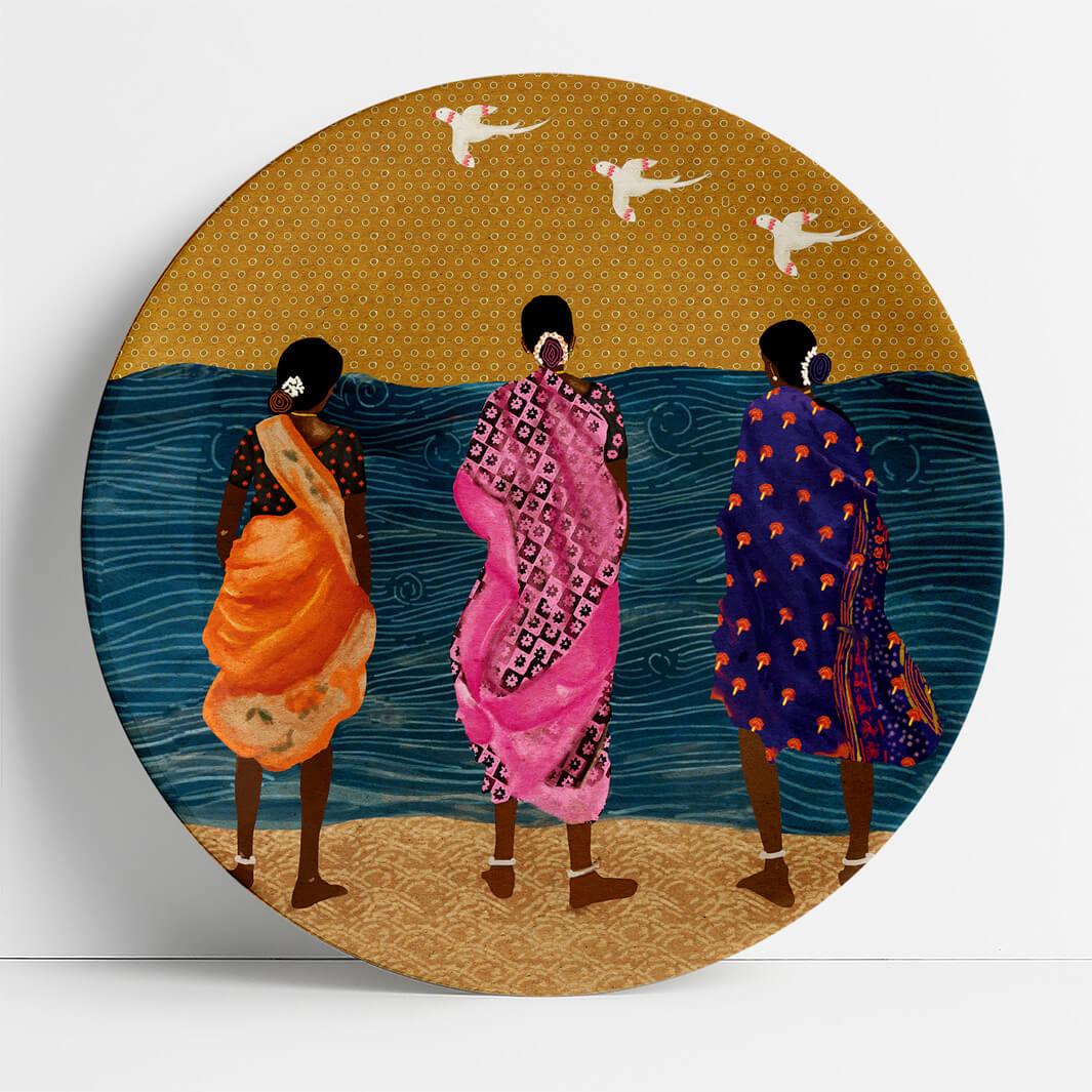 Sarees by the sea - The Plated Project